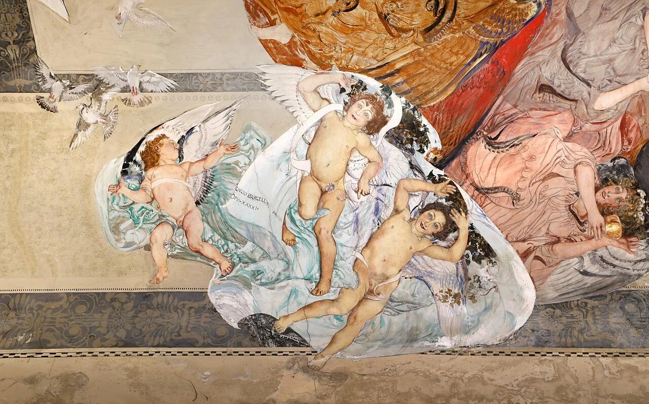 Allegorie della gioia e della poesia, 1928 - Bar Liberty, dettaglio